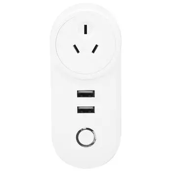WIFI интеллектуальная розетка беспроводная с USB-портом и дистанционным управлением, вилка AU 100240 В переменного тока