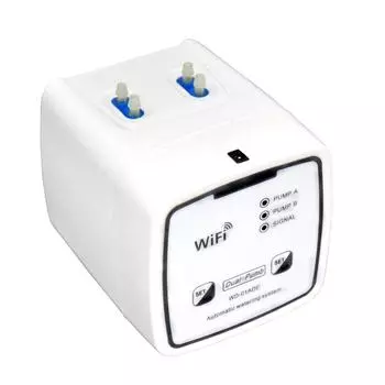 WIFI интеллектуальное устройство для полива с двойным насосом, синхронизированная автоматическая система капельного орошения, удаленный контроллер через приложение для садовой террасы