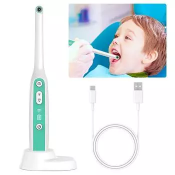 WIFI камера для осмотра полости рта, визуальная интраоральная камера, стоматологическая камера, USB-зарядка, поддержка Android ios, ПК, планшет, 8 светодиодов, IP67, водонепроницаемый White