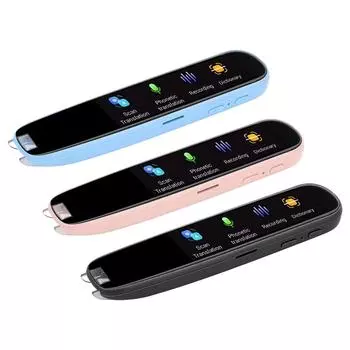WiFi сканирующая ручка Smart Scan Многоцелевое устройство Голосовой перевод между 112 языками Международный Black