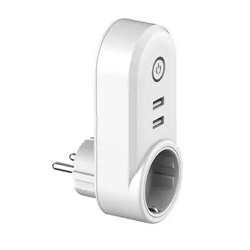 WIFI Smart Plug Telecomando Wireless Funzione di temporizzazione Presa a EU Plug белый