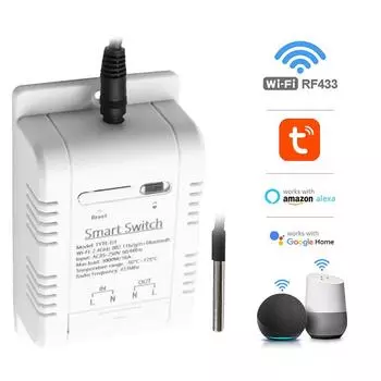 WiFi Tuya Smart Switch Термостат Умный дом Контроль температуры Переключатель Модули автоматизации Поддержка Alexa Voice Control