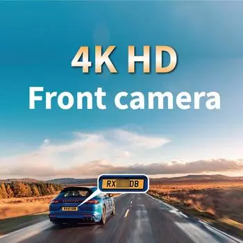 WiFi UHD 4K3Inch IPS Car DVR Dashcam GPS Car Camera Front Rear 2Way Super Night Vision Loop Recording Vehicle Accessories NONE