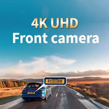 WiFi UHD 4K Автомобильный видеорегистратор Двойной объектив 3,6-дюймовый IPS видеорегистратор Автомобильная камера супер ночное видение Циклическая запись Аксессуары для автомобиля NONE