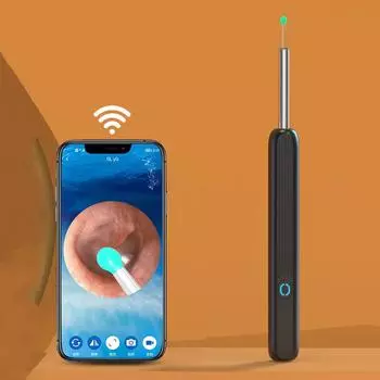 WiFi видимая ложка для удаления ушной серы USB HD загрузка отоскоп Очиститель Удаление