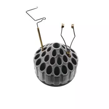 Wifreo 10,2*8 см вращающиеся инструменты для связывания мушек, органайзер-подставка с 34 отверстиями для хранения, инструменты для хранения игл, вращающиеся коробки для DIY As the picture