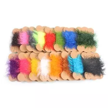 Wifreo 3 шт., нахлыстовая рыбалка, подледная ловля, синель, материалы для вязания мух для лосося, стальная голова, морская форель, приманка, 5 метров/карта