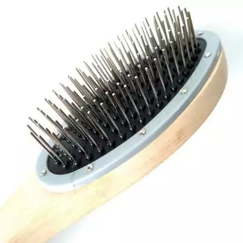 Wig Care Tools Special Wooden Large Steel Comb Anti-Static Fake Mother Wig Supplies Comb to Prevent Knotting Default
