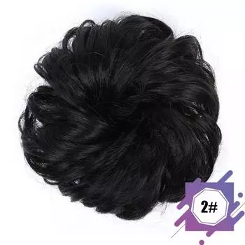 Wig Hair Ring, Volumizing Bun Ring, Synthetic Fiber Foam For Thickening Ponytails, Quick Updo Accessory, Multicolor 2
