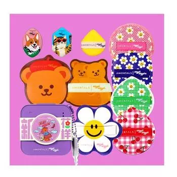 WIGGLEWIGGLE Puff Set 12 предметов [WIGGLEWIGGLE x AMORTRALS] P000DZOE - Puff Set