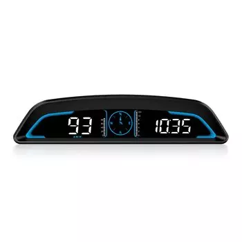 wiiyii автомобильный GPS-дисплей с отображением скорости и автомобиля с напоминанием о скорости и усталости от вождения, подходящий для всех автомобилей, проекционный дисплей, спидометр, время, часы, чёрный