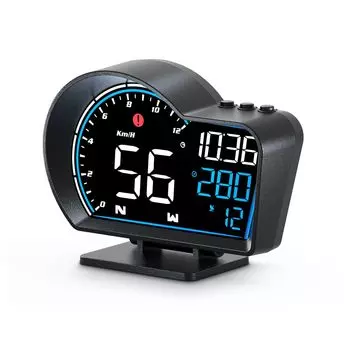 wiiyii G16 Head Up Display Digital GPS Display Скорость и автомобиль с напоминанием о скорости и усталости от вождения Подходит для всех автомобилей Автомобиль, счетчик, спидометр,