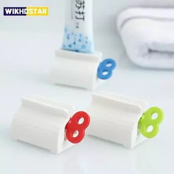 WIKHOSTAR Многофункциональный дозатор зубной пасты Выдавливатель тюбика зубной пасты Выдавливатель очищающего средства для лица Наборы аксессуаров для ванной комнаты