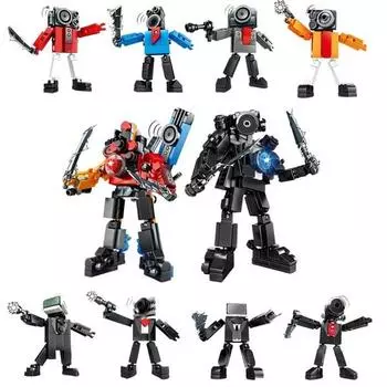 Wilbie Good Skibi Toyet 4-уровневый 4-скоростной LEGO Block 8 видов, сертификация KC