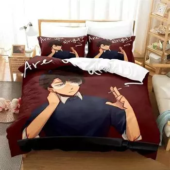 Wilbur Soot are you allright Technoblade lovejoy Комплект постельного белья для мальчиков и девочек Twin Queen King Size Пододеяльник Наволочка Кровать для взрослых 70x133cm 2pcs