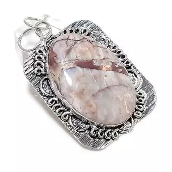 Wild Horse Gemstone Handmade 925 Sterling Silver Jewelry Pendant 2.52 T9z88