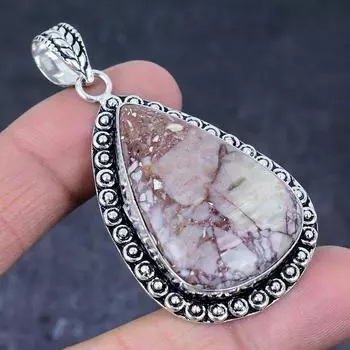Wild Horse Gemstone Handmade 925 Sterling Silver Gift Jewelry Pendant 2.48 b8T31