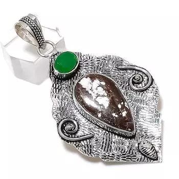 Wild Horse, Onyx Gemstone Handmade 925 Sterling Silver Pendant 2.64 J8t30