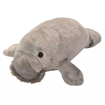Wild Republic Cuddlekins Plush Sea Soft W22 x D32 x H10cm Toy, Manatee, Creature, Material, (22454)