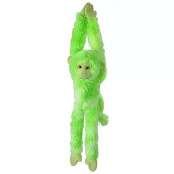 Wild Republic Hanging Monkey Green Plush W18 x D15 x 23080 Toy, H52cm,