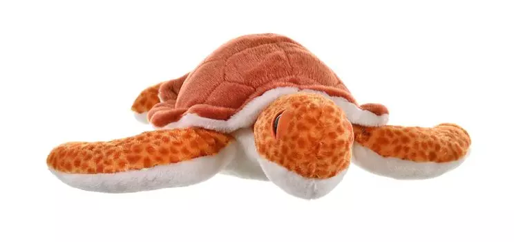 Wild Republic Loggerhead Sea Turtle Plush Sea Soft and W30 x D34 x H14cm Toy, Turtle, Fluffy, Cuddlekins, (21464)