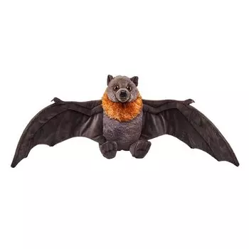 Wild Republic Plush Fruit Bat Cuddlekins Wild Animal Gift Present W72 x D14 x H22cm 27668