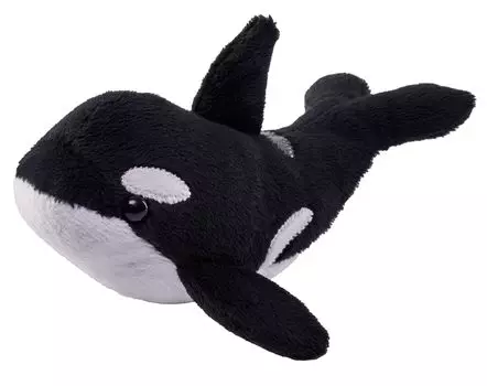 Wild Republic Pocketkins Killer Whale Plush Soft and Made with Recycled 12cm W x 17cm D x 8cm 27885 Eco-Friendly Toy, Fluffy, Materials, Eco-Friendly,