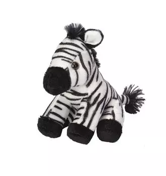 Wild Republic Pocketkins Zebra Plush Soft and Wild Made from Recycled W12 x D15 x H13cm Eco-Friendly Toy, Fluffy, Animal, Materials, (Product Code