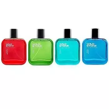 Wild Stone Edge, Forest Spice, Hydra Energy и ультрачувственный парфюм для мужчин, упаковка из 4 шт. (по 30мл каждый)