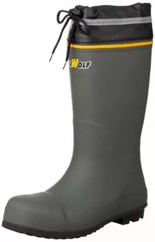 Wild Wolf Safety Boots with Toecap Cement Resistant Alkali Resistant Formula Quick Drying Sweat Absorbent Lining Gray cm [Okamoto] RTA-7000 Men s 28.0 серый