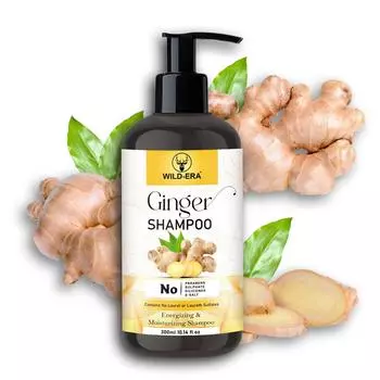WILDERA Аюрведический шампунь против выпадения и роста волос на основе имбиря 300 мл