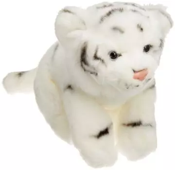 Wildlife Animals White Tiger S Plush Toy Length 30cm K4700