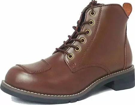 WILDWING Swallow Dark Brown Genuine Leather Motorcycle Boots Stylish Perfect for Walking around the City Recommended for Beginners 22.5cm темно-коричневого