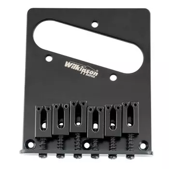 Wilkinson M Series String Pitch 10.5mm Telecaster Bridge 6WAY Modern Style Saddle для Tele Electric Guitar TL Black