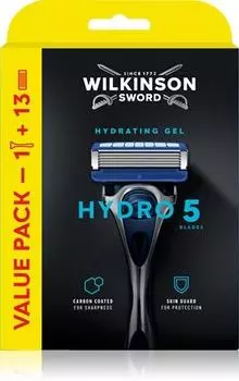 Wilkinson Sword Hydro5 Skin Protection Regular Rasoir + Lames De Rechange TU прозрачный