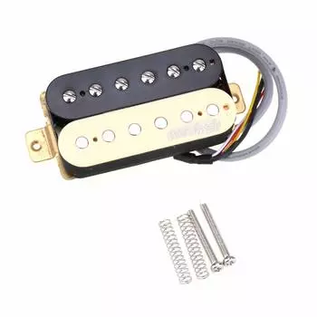 Wilkinson Vintage Tone Alnico 5 Overwound Open Style Humbucker Pickup для электрогитары Zebra Neck,