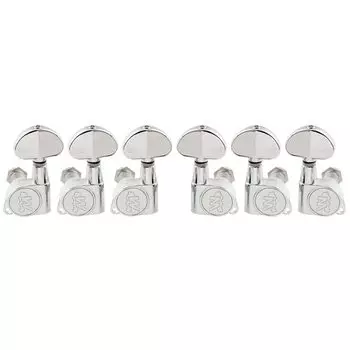 Wilkinson WJN03 E-Z-LOK L3+R3 Guitar Peg for Electric GuitarAcoustic Guitar, Chrome