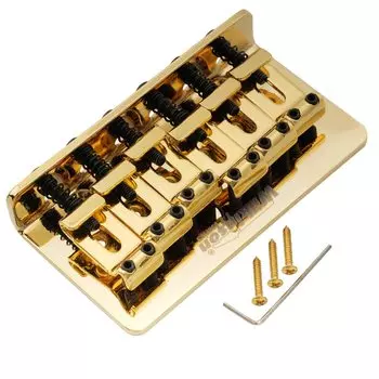 Wilkinson WOF02 String Pitch 10.5mm Hardtail Bridge Vintage Saddle для электрогитары SquierMexico Fender Strat, золото