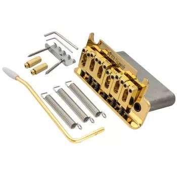 Wilkinson WOV06 String Pitch 10.8mm 2 Point Guitar Tremolo Unit Bridge для MIJMIK Strat Electric Guitar, Gold