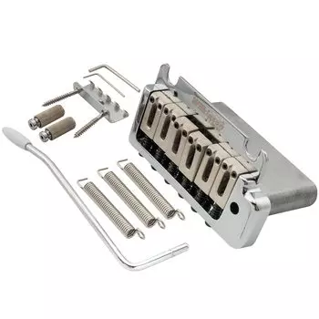 Wilkinson WOV08 Pitch 10.5mm ST Tremolo Unit 2 Point Support Tremolo Bridge для American StandardProfessional Fender Strat Electric Guitar, Chrome