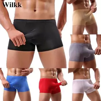 Wilkk сексуальные мужские трусы со слоном, стринги, нижнее белье, нижнее белье, сумка, нижнее белье, шорты, трусы M