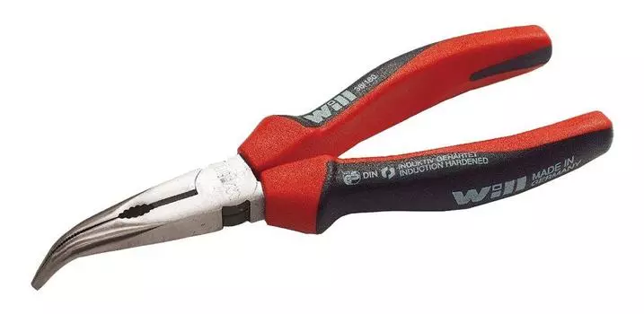 Will bent radio pliers 36/200 красный