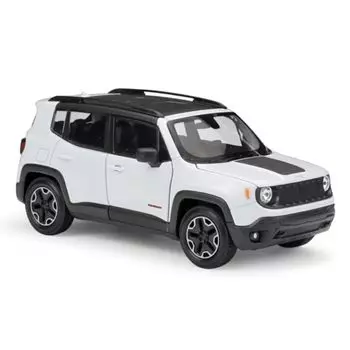 Willy 1/24 джип Renegade белый литой автомобиль Готовый продукт 24071W Белый