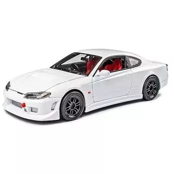 willy 1/24 nissan silvia S-15 белые литые машинки Готовый продукт 22485NS-W Белый