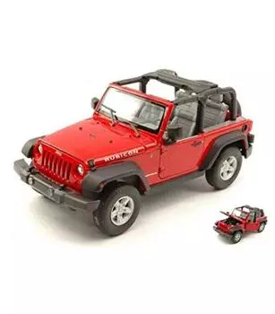 Willy Jeep Wrangler Rubicon Mini Car JEEP WRANGLER RUBICON 2007 Open Top 1/24 (Red) [Item] красный