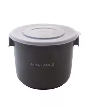 Wilmax Food Container 6L Made in Japan 351732 (Round) Gray/Translucent