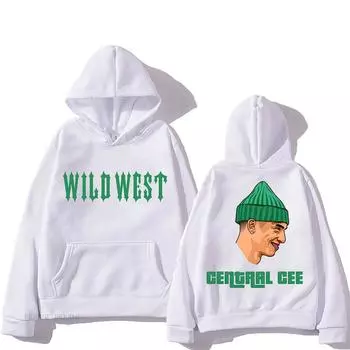 WILO WEST Central Cee Hooded MUSICIANS Obsessed with You Хип-хоп свитшот с капюшоном флисовая одежда Готическая толстовка с капюшоном XS серый