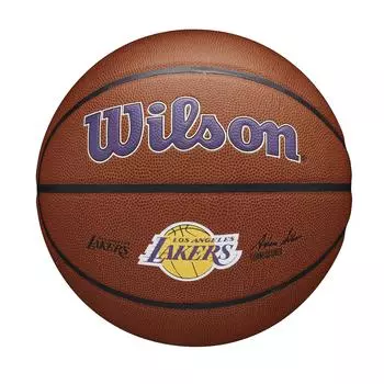 Wilson Basketball NBA TEAM ALLIANCE BSKT LOS ANGELES LAKERS 7 Ball NBA Team Alliance Los Angeles WTB3100XBLAL BROWN (нет. Лейкерс) Мужчины Нет. 7/Диаметр