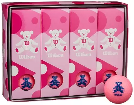 Wilson Golf Ball BEAR4 Dozen Pink