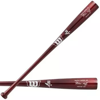 Wilson Hardball деревянная бита WS (Штат Уилсона) Клен высокой плотности 16T Redwood 8589 WBW20050108589HWY16T